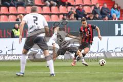 3. Liga; FC Ingolstadt 04 - SV Sandhausen; Zweikampf Kampf um den Ball Ehlich Christoph (3 SVS) Marcel Costly (22, FCI)