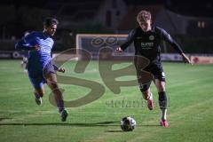 Landesliga - Saison 2026/27 - SV Manching - VFB Durach - Timo Jung Nr.20 - SV Manching) - Mark Nosdrin blau Durach  - Foto: Meyer Jürgen
