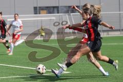2. Bundesliga Frauen - Saison 2024/25 - FC Ingolstadt 04 Frauen - SC Freiburg II - Pija Reininger (Nr.21 - FCI Frauen) - Maas Mia-Lena weiss Freiburg - Foto: Meyer Jürgen