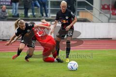 2. Fußball-Liga - Frauen - Saison 2022/2023 - FC Ingolstadt 04 - RB Leipzig - Graf Luca Marie schwarz Leipzig - Beck Christina schwarz Leipzig - Foto: Meyer Jürgen