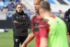 3. Liga; 1. FC Saarbrücken - FC Ingolstadt 04; vor dem Spiel Cheftrainerin Sabrina Wittmann (FCI) Warm Up