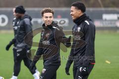 3. Liga; FC Ingolstadt 04 - Trainingsauftakt Winterpause; Hawkins Jalen (20 FCI) Justin Butler (31, FCI)