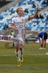 3.Liga - Saison 2022/2023 - 1. FC Saarbrücken - FC Ingolstadt 04 - Tobias Bech (Nr.11 - FCI) trifft zum 3:4 Führungstreffer und bejubelt seine 3 Tore - jubel - Foto: Meyer Jürgen