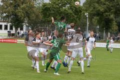 BZL - Oberbayern Nord - SV Manching - VFB Eichstätt II - Said Magomedov (#17 Manching) - Schmidt Tim (#20 Manching) - grün - Niklas Walter #24 weiss Eichstätt - Foto: Jürgen Meyer