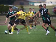 Bezirksliga - Saison 2026/27- TSV Gaimersheim - SE Freising - Nicolae Nechita (Nr.10 - TSV Gaimersheim) - Florian Wagner gelb Freising - Luis Friedrich (Nr.6 - TSV Gaimersheim) am Ball - Foto: Meyer Jürgen