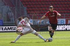 3. Liga - FC Ingolstadt 04 - FSV Zwickau - Jonatan Kotzke (25 FCI) Möker Yannik (27 Zwickau)