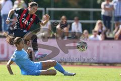 *** 2. Bundesliga Frauen - Saison 2025/26 - FC Ingolstadt 04 Frauen - Victoria Berlin - Annika Kömm (Nr.25 - FC Ingolstadt Frauen I) - Casanovas Diat Laura blau Berlin - Foto: Meyer Jürgen