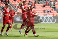 3. Liga; FC Ingolstadt 04 - SSV Ulm; Tor Jubel Treffer 1:0 Marcel Costly (22, FCI) Frederik Christensen (11, FCI) Gustav Christensen (24, FCI) Max Plath (14 FCI) Simon Lorenz (32, FCI)
