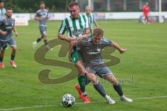 Landesliga - Saison 2025/26 - SV Manching - TSV Jetzendorf - Dzenis Seferovic (Nr.6 - SV Manching) - Frederic Rist grau Jetzendorf - Foto: Meyer Jürgen