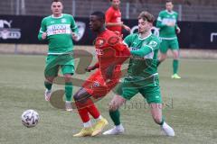 Freundschaftsspiel - Saison 2022/2023 - FC Ingolstadt 04 - VFB Eichstätt - Fofanah Mussa (Nr.8 - Fc Ingolstadt 04 II) - Trslic Luca grün Eichstätt - Foto: Meyer Jürgen