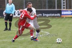 Kreisklasse - Saison 2025/26- Türk SV Ingolstadt - MTV Ingolstadt-  - Mykola Bilotserkivets weiss MTV - Arda Keskin rot Türkisch - Foto: Meyer Jürgen