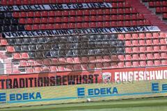 3. Liga - FC Ingolstadt 04 - 1. FC Saarbrücken - Spruchband Fans Choreo