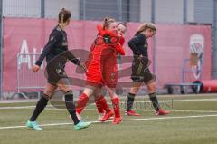 2. Frauen-Bundesliga - Saison 2021/2022 - FC Ingolstadt 04 - FC Bayern München II - Der 2:2 Ausgleichstreffer durch Maier Ramona (#18 FCI) - jubel - Foto: Meyer Jürgen