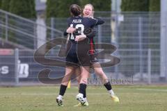 2. Bundesliga Frauen - Saison 2025/26 - FC Ingolstadt 04 Frauen - VFB Stuttgart  - Felix Lara(Nr.13 - FC Ingolstadt Frauen I) mit dem 1:0 Führungstreffer - jubel - - Nina Penzkofer (Nr.29 - FC Ingolstadt Frauen I) - Foto: Meyer Jürgen