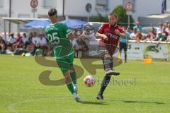 Vorbereitungsspiel - Testspiel - FC Ingolstadt 04 - VFB Eichstätt  - Preißinger Rico (#6 FCI) - Erten Deniz grün Eichstätt - Foto: Jürgen Meyer