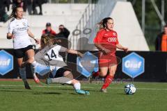 2023_10_22 - 2. Bundesliga - Saison 2023/24 - FC Ingolstadt 04 Frauen - FSV Gütersloh - Pija Reininger (Nr.21 - FCI Frauen) - Wahle Edda weiss Gütersloh - Foto: Meyer Jürgen