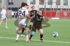 2. Bundesliga Frauen - Saison 2023/24 - FC Ingolstadt 04 Frauen - Borussia Mönchen Gladbach - Lea Wolski (Nr.6 - FCI) - Kessels Imke weiss Gladbach - Foto: Meyer Jürgen