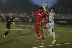 Bayernliga Süd - Saison 2022/2023 - FC Ingolstadt 04 II -  Türkspor Augsburg - Karaogul Ishak (Nr.10 - Fc Ingolstadt 04 II) - Batuhan Tepe Torwart Türkspor - Foto: Meyer Jürgen