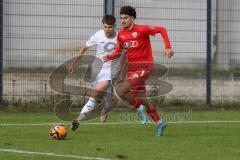 2023_10_21 - Saison 2023/24 - A-Junioren - FC Ingolstadt 04 - TSG 1899 Hoffenheim - Öztürk Berkay rot FCI -  - Strobl Lars weiss Hoffenheim - Foto: Meyer Jürgen