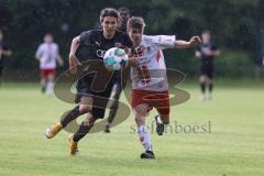 Relegation 2 - U17 - SSV Jahn Regensburg - FC Ingolstadt 04 - Zweikampf Benjamin Causevic (10 FCI) links