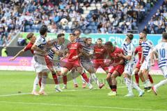 3. Liga; MSV Duisburg - FC Ingolstadt 04; Stress im Torraum Frederik Christensen (11, FCI) Simon Lorenz (32, FCI) Marcel Costly (22, FCI) Noß Conor (14 MSV) Bitter Joshua (29 MSV) Fleckstein Tobias (5 MSV) #6#Viet Christian (10 MSV) Yannick Deichmann (20,