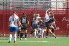 2. Bundesliga Frauen - Saison 2024/25 - FC Ingolstadt 04 Frauen - SC Sand - Way Cecilia #8 Sand - Torwart Anna-Lena Daum (Nr.22 - FCI Frauen) - Ivana Slipcevic (Nr.8 - FCI Frauen)  - Foto: Meyer Jürgen