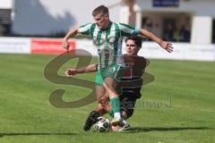 Landesliga - Saison 2025/26 - SV Manching - FC Sonthofen - Sebastian Graßl (Nr.10 - SV Manching) - Blaku Diar schwarz Sonthofen - Foto: Meyer Jürgen