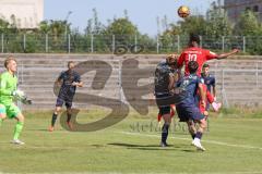 A - Junioren Bundesliga -  Saison 2023/2024 - FC Ingolstadt 04 - FSV Mainz 05 - Amour Nnokoson rot FCI - Jason Aman #5 Mainz - Louis Babatz Torwart Mainz - Foto: Meyer Jürgen