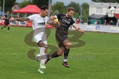 Bezirksliga - Saison 2025/26- TSV Gaimersheim - TSV Rohrbach - Domenic Raimann (Nr.32 - TSV Gaimersheim) - Alexander Huber schwarz Rohrbach - Foto: Meyer Jürgen
