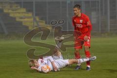 B - Junioren - Bayernliga - U17 - FC Ingolstadt 04 - 1. FC Nürnberg II -  Polat Arel rot FC Ingolstadt - Eichner Benjamin weiss Nürnberg - Foto: Meyer Jürgen