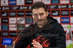 3. Liga; FC Ingolstadt 04 - Neuer Trainer Cheftrainer Guerino Capretti (FCI), erste Pressekonferenz