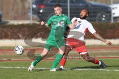 Bezirksliga - Saison 2023/24 - TSV Gaimersheim - FC Schwabing München - Quendrim Hoti (Nr.4 - Gaimersheim) - Khareem Zelmat weiss Schwabing - Foto: Meyer Jürgen