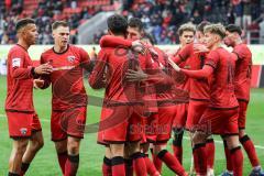 3. Liga; FC Ingolstadt 04 - TSG Hoffenheim II; Tor Jubel Treffer Siegtreffer 3:2, Fredrik Carlsen (8, FCI) Jonas Scholz (15, FCI) Simon Lorenz (32, FCI) Marcel Costly (22, FCI) Linus Rosenlöcher (19, FCI) Max Plath (14 FCI)