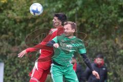 Kreisklasse - Saison 2025/26- TSV Lenting - Türkisch SV Ingolstadt - Umut Yürükal rot Türk SV - Arianit Racaj grün Lenting - Foto: Meyer Jürgen