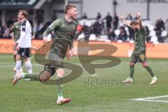 3. Liga; SC Verl - FC Ingolstadt 04; Tor Jubel Treffer 1:3, Benjamin Kanuric (8, FCI) Yannick Deichmann (20, FCI)