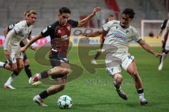 3. Liga - Saison 2026/27 - FC Ingolstadt 04 - TSG Hoffenheim II - Yasin Zor (Nr.10 - Hoffenheim) - Emre Gül (Nr.5 - FCI) - Foto: Meyer Jürgen