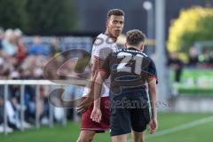Toto Pokal; TSV Landsberg - FC Ingolstadt 04; Marcel Costly (22, FCI) schimpft zum Schiedsrichter
