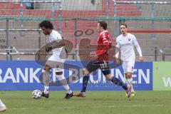 3. Liga - SpVgg Unterhaching - FC Ingolstadt 04 - Francisco Da Silva Caiuby (13, FCI) Anspach Niclas (18 SpVgg) Tobias Schröck (21, FCI)