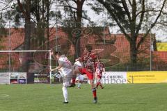 Kreisklasse - Saison 2023/24 - SV Stammham - SV Buxheim-  - Jonas Korn rot Stammham - Nico Duschek weiss Buxheim - Foto: Meyer Jürgen