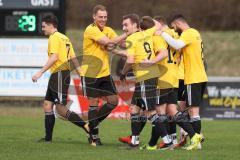 Kreisklasse - Saison 2023/24 -  SV Zuchering - TSV Lichtenau - Peer Wittmer gelb Lichtenau schiesst den 0:1 Führungstreffer - jubel - Foto: Meyer Jürgen