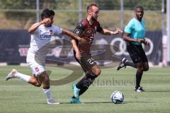 3. Liga; Testspiel; FC Ingolstadt 04 - FC Heidenheim; David Kopacz (29, FCI) Sessa Kevin (FCH)