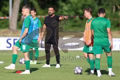 Freundschaftsspiel - Saison 2023/2024 - SV Manching - FC Ingolstadt 04 - Cheftrainer Serkan Demir (SV Manching)  - Foto: Meyer Jürgen