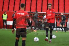 3. Liga; FC Ingolstadt 04 - FSV Zwickau; vor dem Spiel Calvin Brackelmann (17, FCI) Marcel Costly (22, FCI)