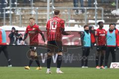 3.Liga - Saison 2022/2023 - SV 07 Elversberg - FC Ingolstadt 04 - Der 3:0 Führungstreffer durch Thore Jacobsen (Nr.31 - SV Elversberg) - Maximilian  Dittgen (Nr.10 - FCI) sauer auf sein Mitspieler - - Foto: Meyer Jürgen