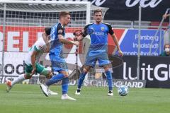 2.BL; FC Ingolstadt 04 - Werder Bremen, Denis Linsmayer (23, FCI) Nils Roeseler (13, FCI)