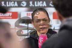 3. Liga; SC Verl - FC Ingolstadt 04; Cheftrainerin Sabrina Wittmann (FCI) Interview