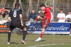 Kreisklasse - Saison 2024/25- Türkisch SV Ingolstadt - TSV Gaimersheim II - Christoph Katzenbogen schwarz Gaimersheim - Enis Kuqanaj rot Türkisch - Foto: Meyer Jürgen