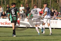 Testspiel - SpVgg Greuther Fürth - FC Ingolstadt 04 - Der 1:3 Anschlusstreffer durch Musiliu Visar (Nr. 16 - FCI) - Maximilian Neuberger (Nr.38 - FCI)  - jubel - Foto: Jürgen Meyer