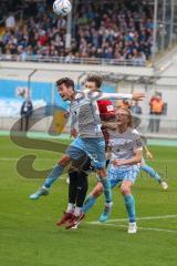 3.Liga - Saison 2022/2023 - TSV 1860 München - FC Ingolstadt 04 - Calvin Brackelmann (Nr.17 - FCI) - Christopher Lannert (Nr.22 - 1860 München) - Foto: Meyer Jürgen