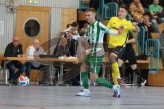 Lotto Bayern Hallencup - Saison 2024/25 - SV Manching - FC Hitzhofen/Oberzell- Deniz Seferovic grün Manching - Foto: Meyer Jürgen